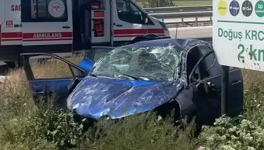 Takla atan araç kazasında iki kişi yaralandı: Detaylar ne?