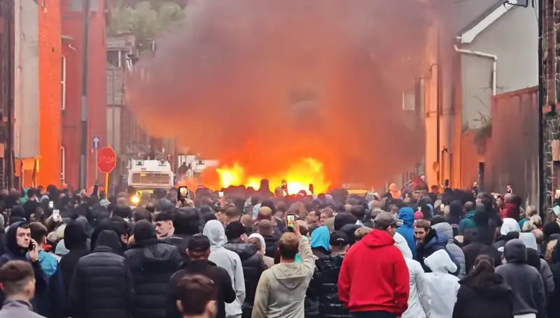 Kuzey İrlanda'da Cinsel Saldırı Protestoları: Evler Alev Alev!