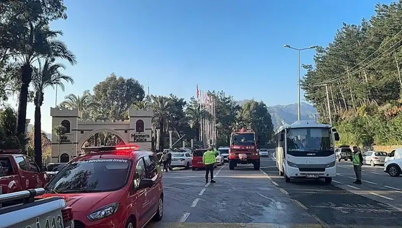 Muğla'da Beş Yıldızlı Otelde Yürekleri Ağza Getiren Yangın Olayı