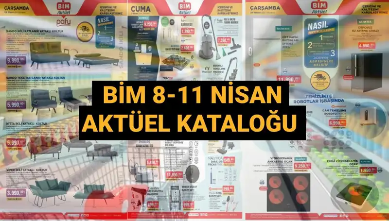 BİM 8-11 Nisan 2025 Aktüel Kataloğu ile Evine Yenilik Kat!