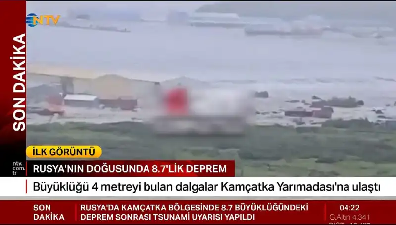 Kamçatka Kıyılarında İlk Tsunami Dalgaları: Halk Endişeli