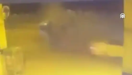 Gaziantep'te Kaza! Kafa Kafaya Çarpışma Anı Güvenlik Kamerasında