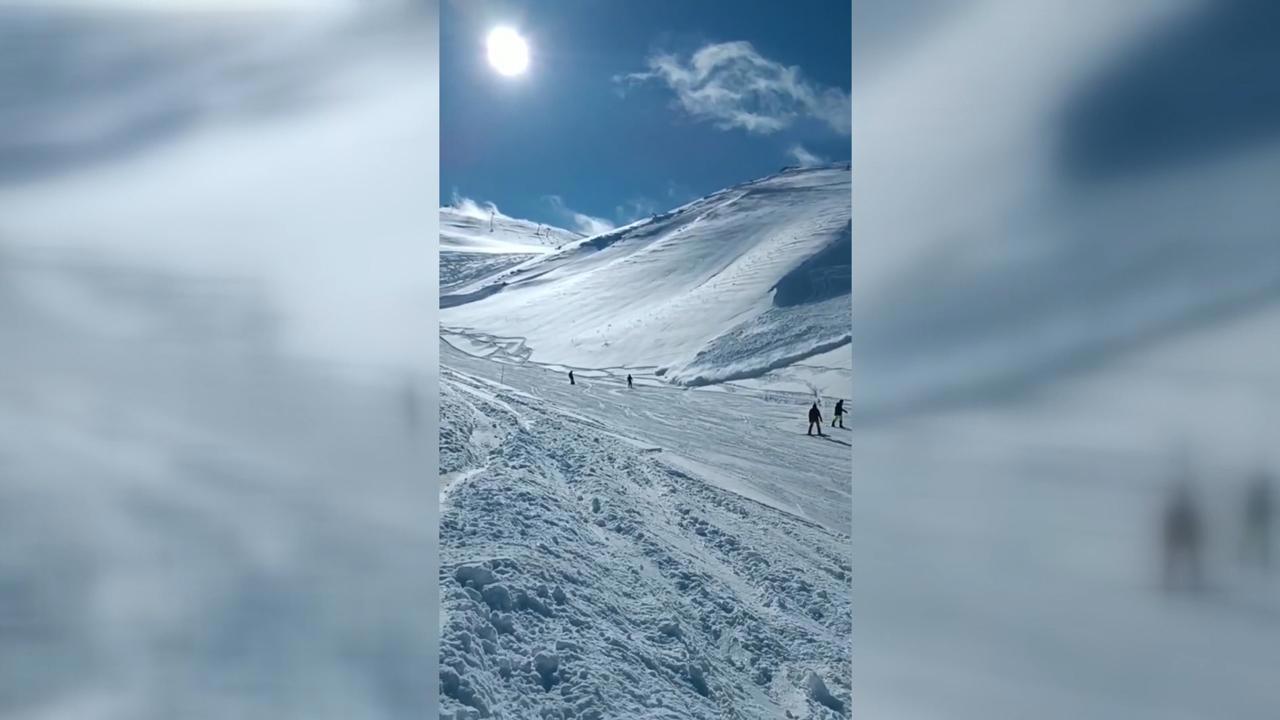 Palandöken Kayak Merkezinde Çığ Tehlikesi